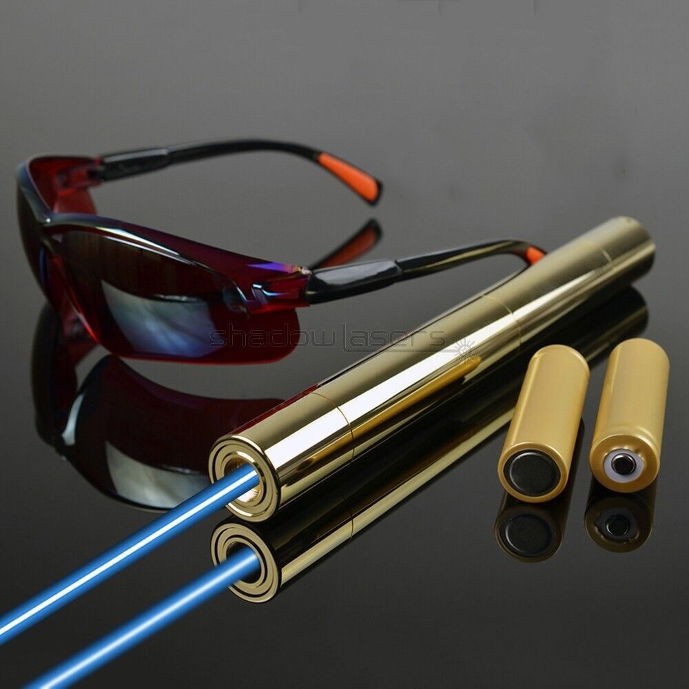 LMX5C  Adjustable Focus Cyan Laser Pointer 488nm Visible Beam Light Flashligh