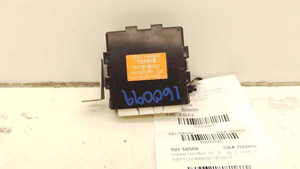 99-00 TOYOTA SIENNA THEFT-LOCKING SECURITY CONTROL MODULE ECM ASSEMBLY