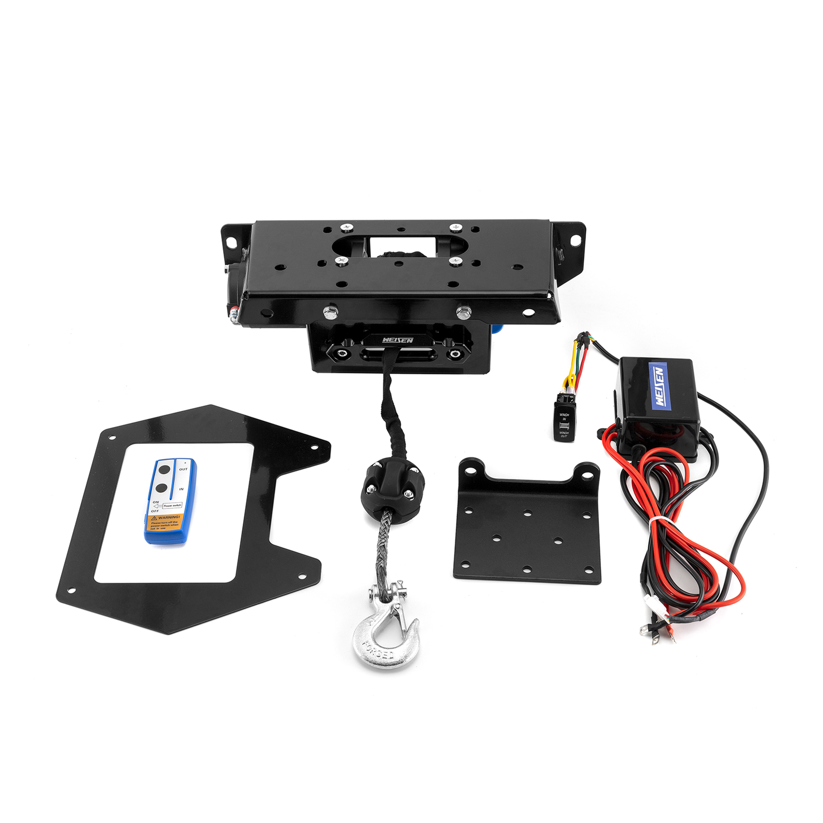 For 2020-2024 Polaris RZR PRO XP/XP 4 UTV 4500lb Electric Winch Mount Combo Kit