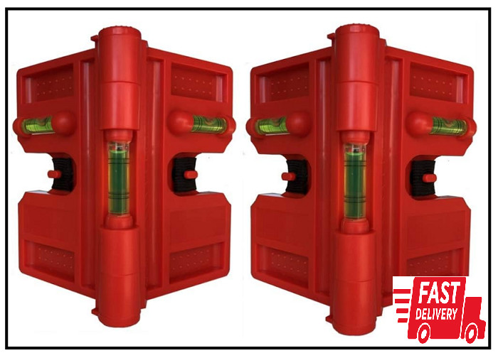 2 Pack Folding Magnetic Post Level for Pipe, Post and Beams Leveling