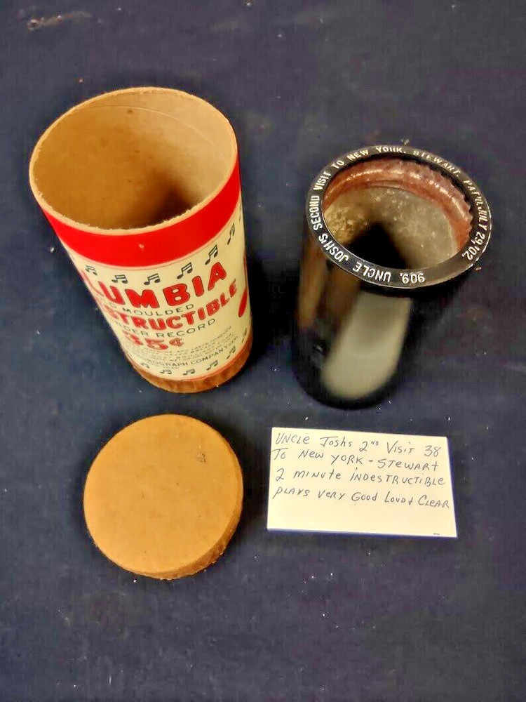 2 MINUTE  INDESTRUCTIBLE PHONOGRAPH CYLINDER