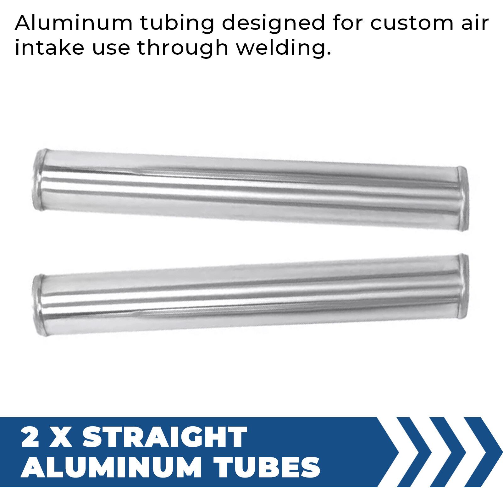 2.5 Inch 64mm Aluminum Universal Intercooler Turbo Piping Pipe Kit+Blk Red Hose