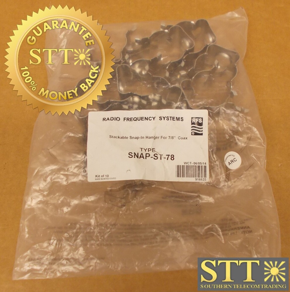 SNAP-ST-78 RFS STACKBLE SNAP-IN HANGERS FOR 7/8 COAX CABLE NEW