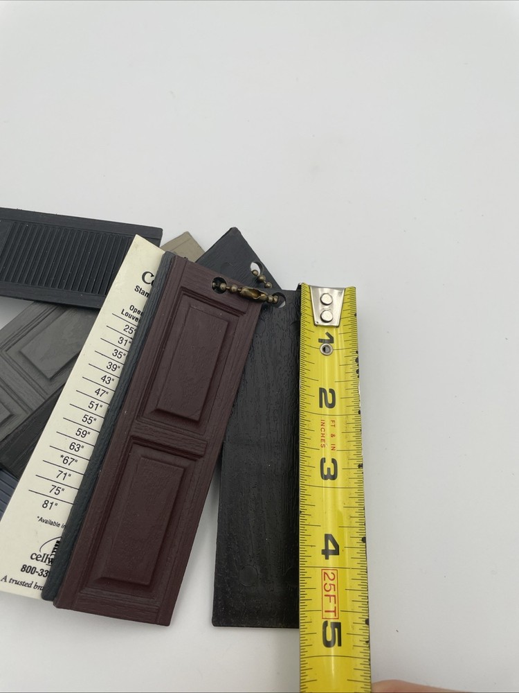 Rare Cellwood Shutter Sizes Sales Sample Color Samples Mini Shutters A9