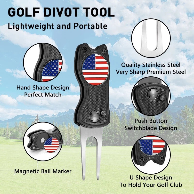 Oregon Ducks Switchblade Divot Tool 2-Sided Golf Ball Marker