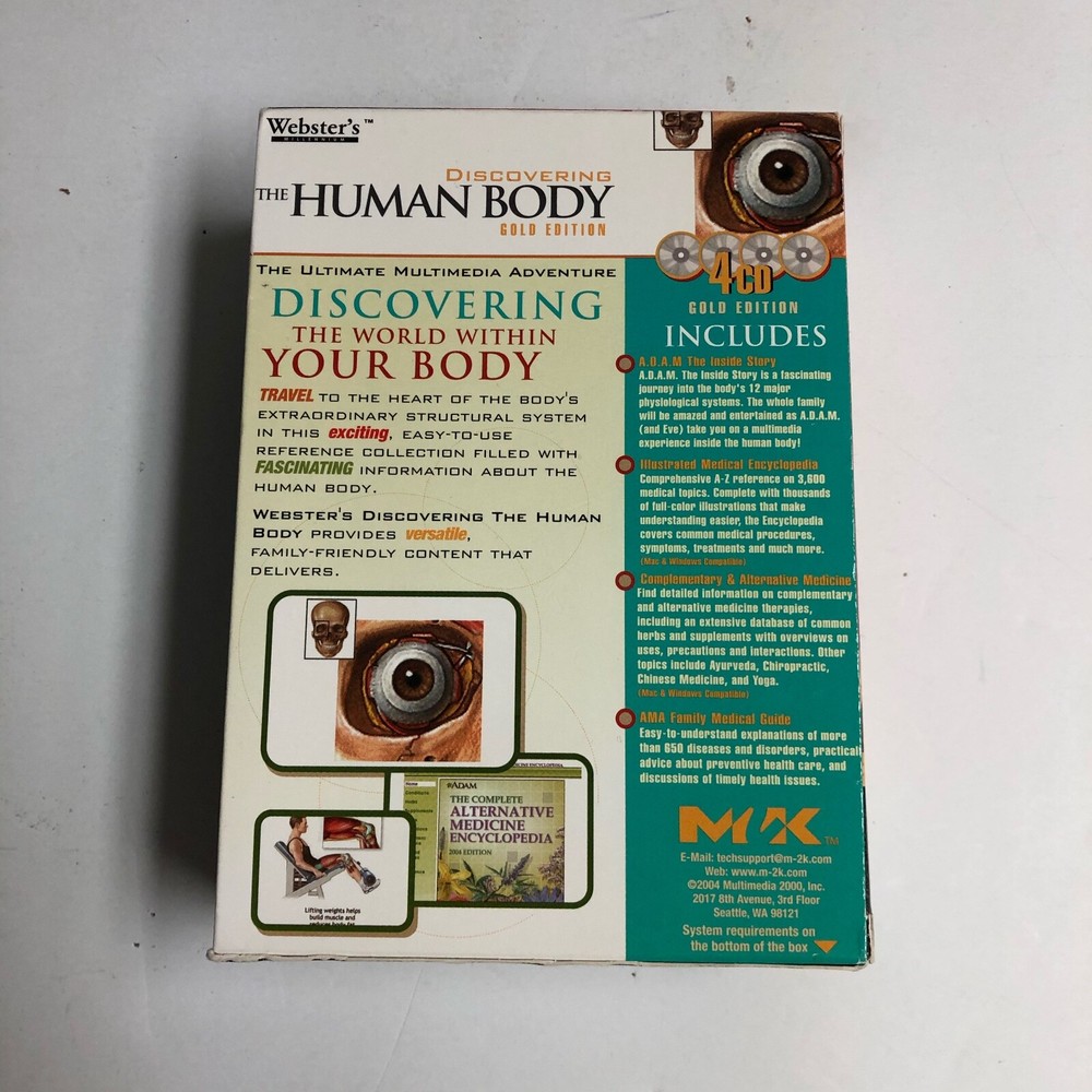 WEBSTER'S MILLENNIUM~DISCOVERING THE HUMAN BODY~2003 - 4 CD DELUXE EDITION