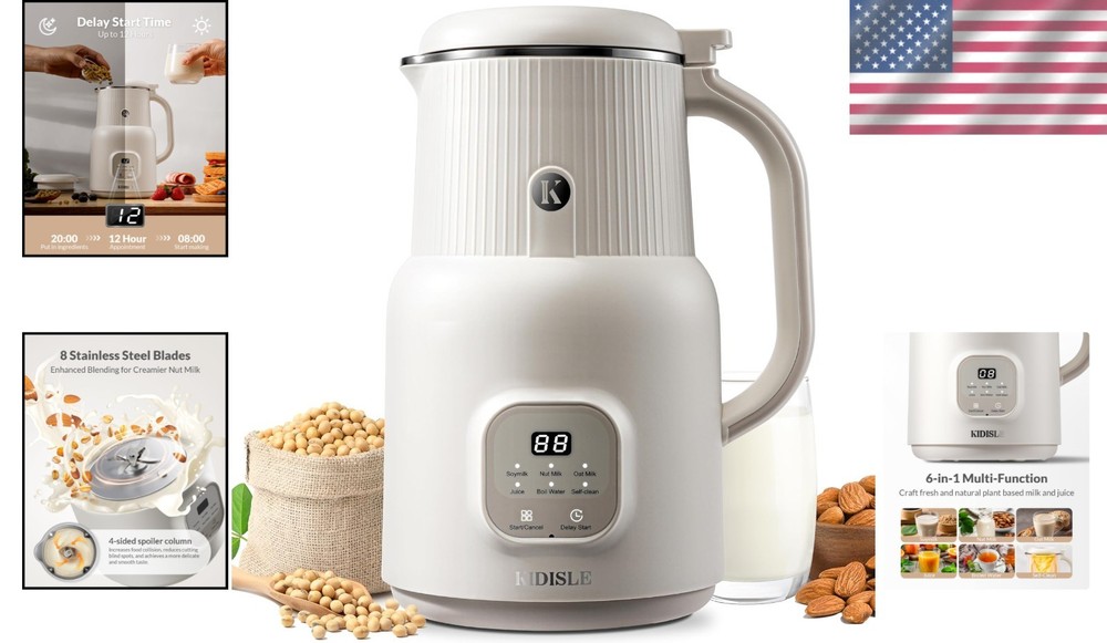 Nut Milk Maker Machine, 6-in-1 Functionality