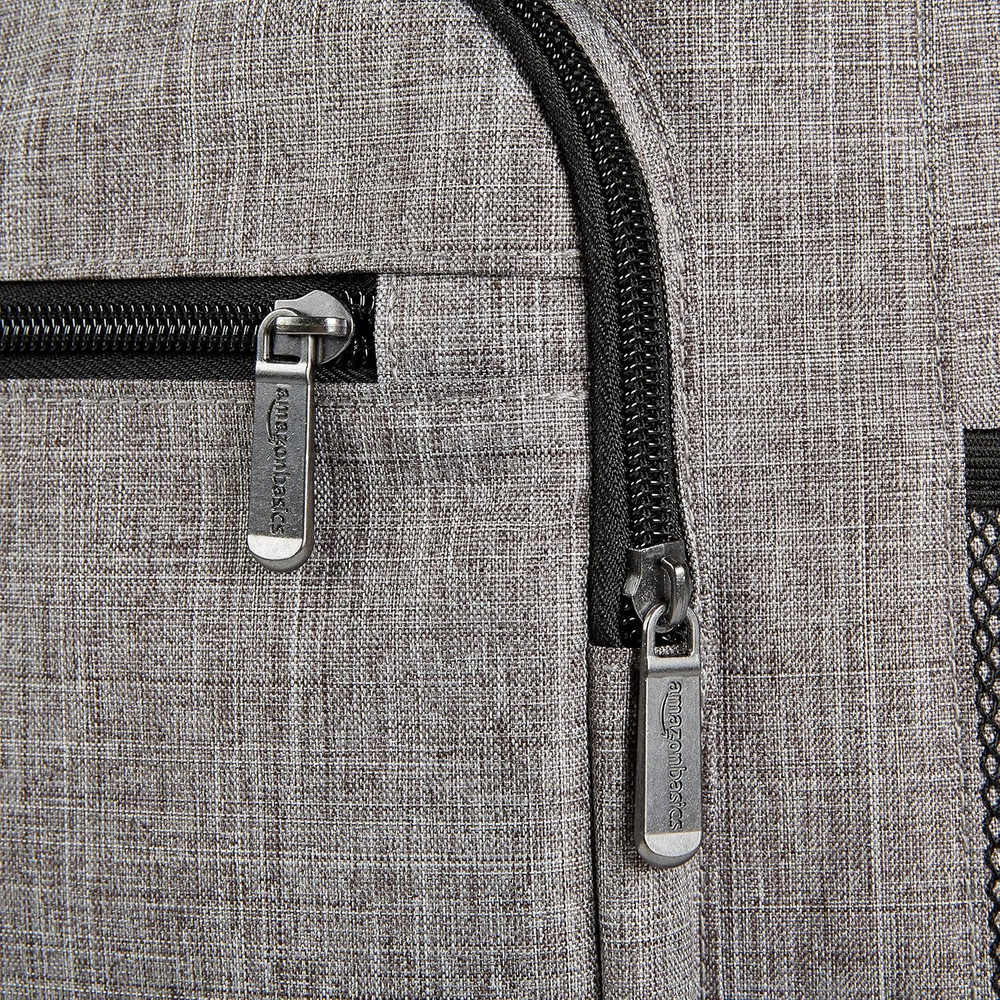 Insulated Cooler Backpack, 30 Can Capacity, Leak-Proof Design, Gray