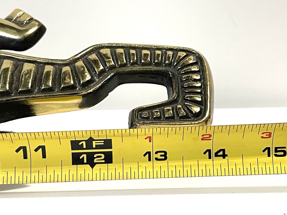 Vintage Brass And Metal Crocodile Door Pull Handle