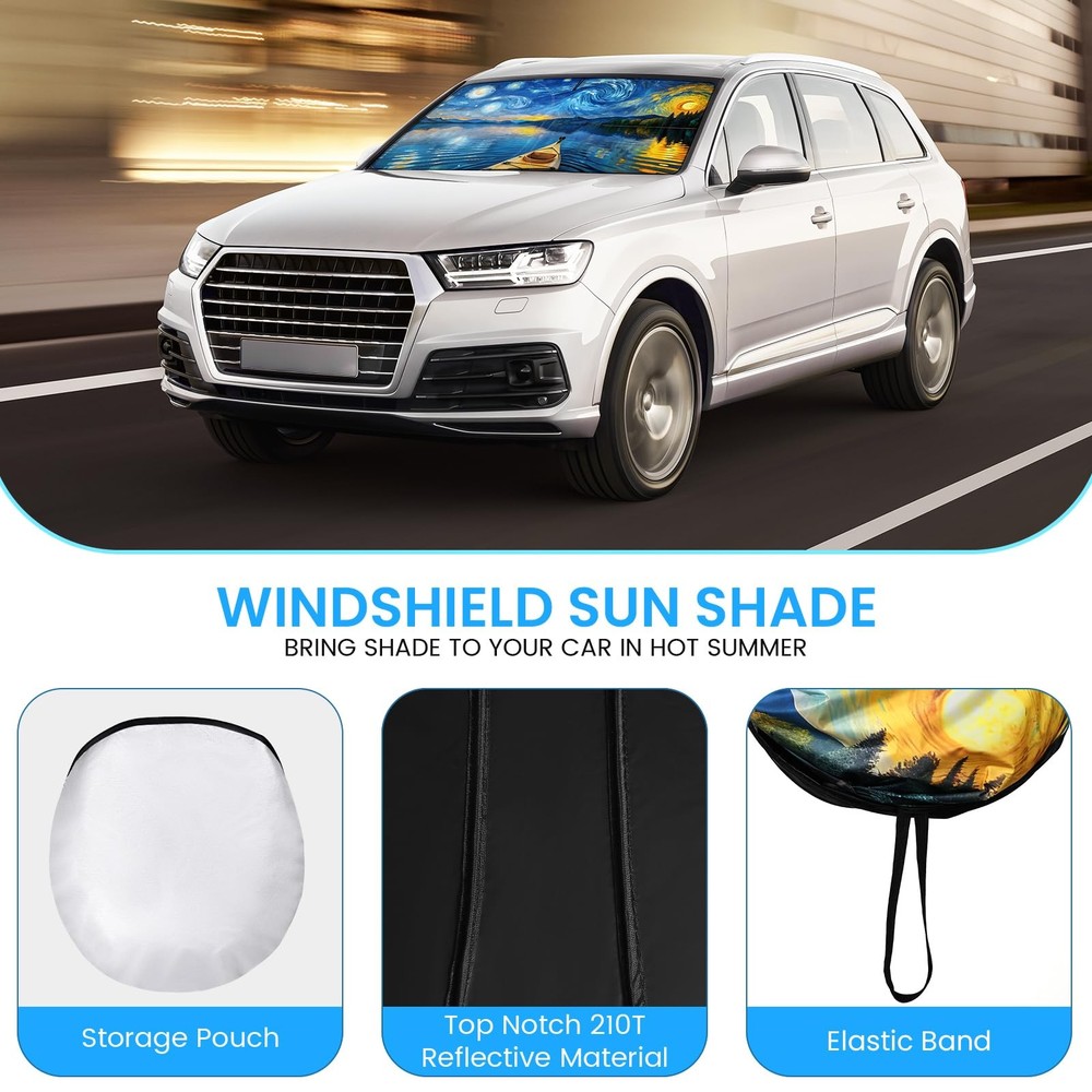Windshield Sun Shade Windshield Sun Shade Foldable Offers Ultimate Protectio...