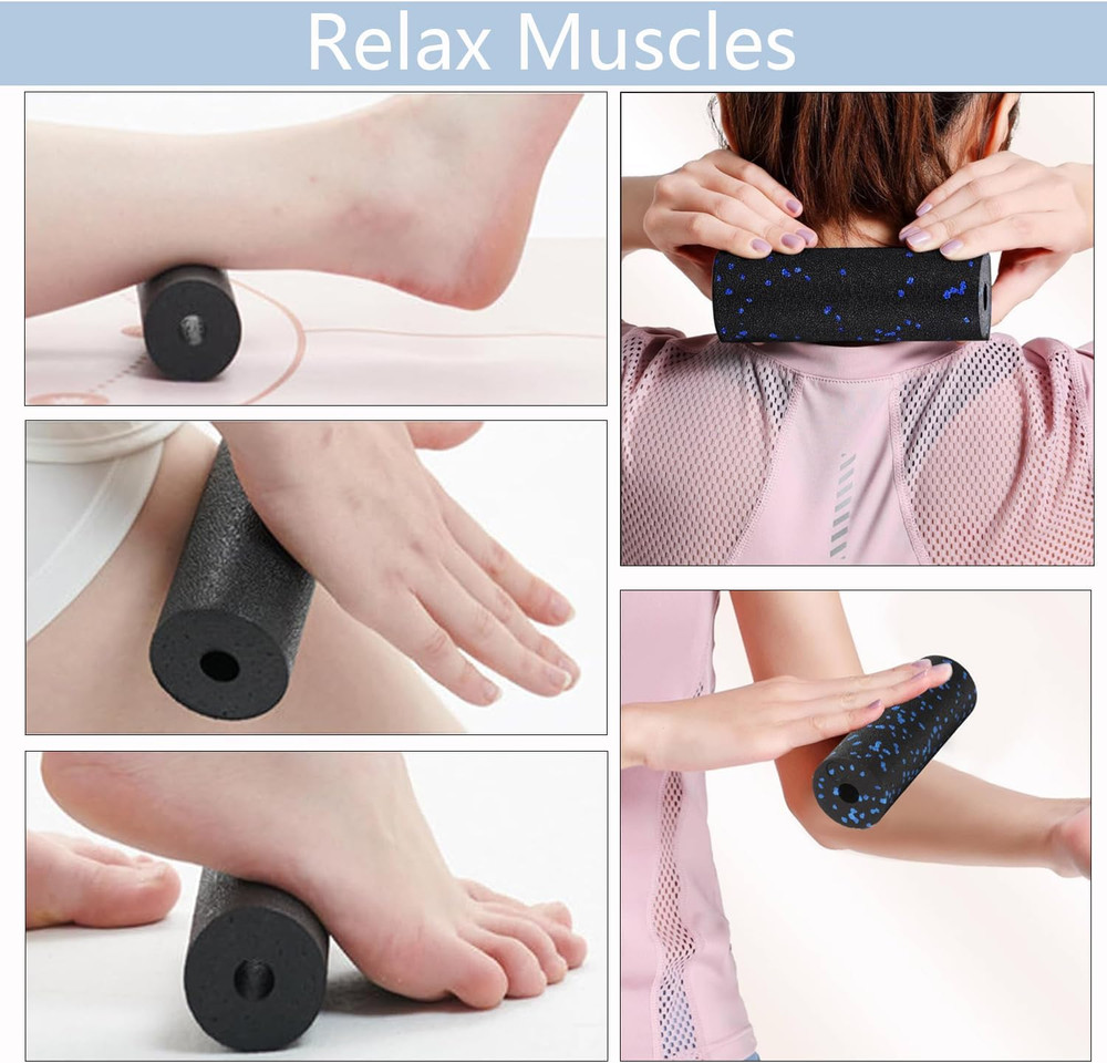 Extra Mini Foam Roller - High Density Massage Roller, Extra Small Yoga Roller