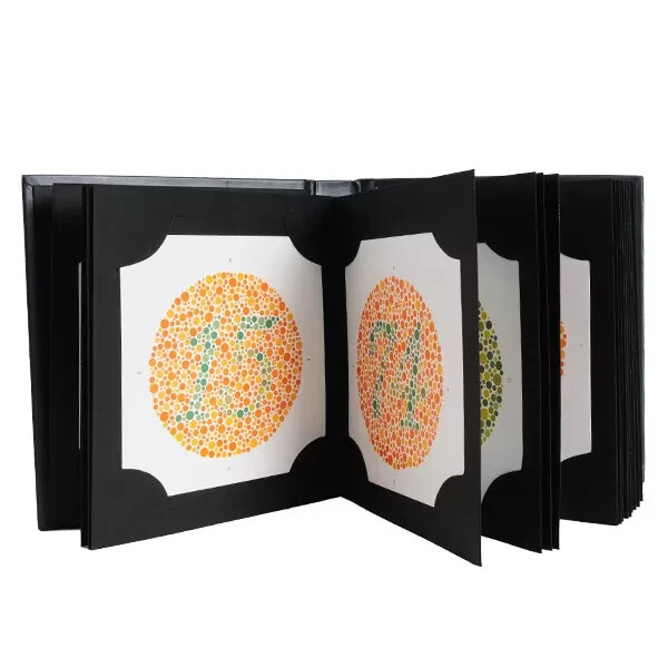 24 Plate Ishihara Test Book for Color Blindness Testing