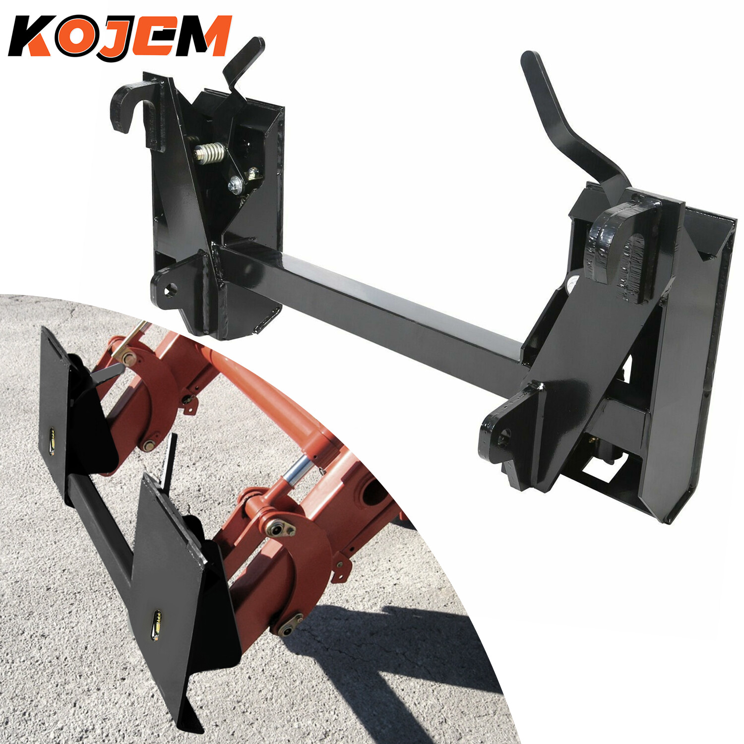 4000lbs Quick Attach Skid Steer ​Conversion Adapter Plate Fit Global John Deere