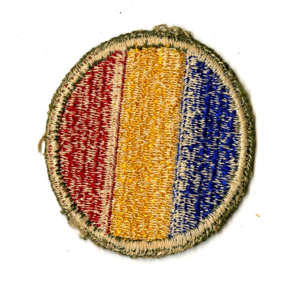 Replacement and Schools Command White Back Patch WWII Original