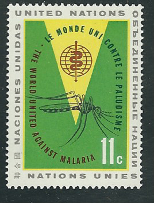 United Nations #103...11 Cent...Mosquito...9 Stamps