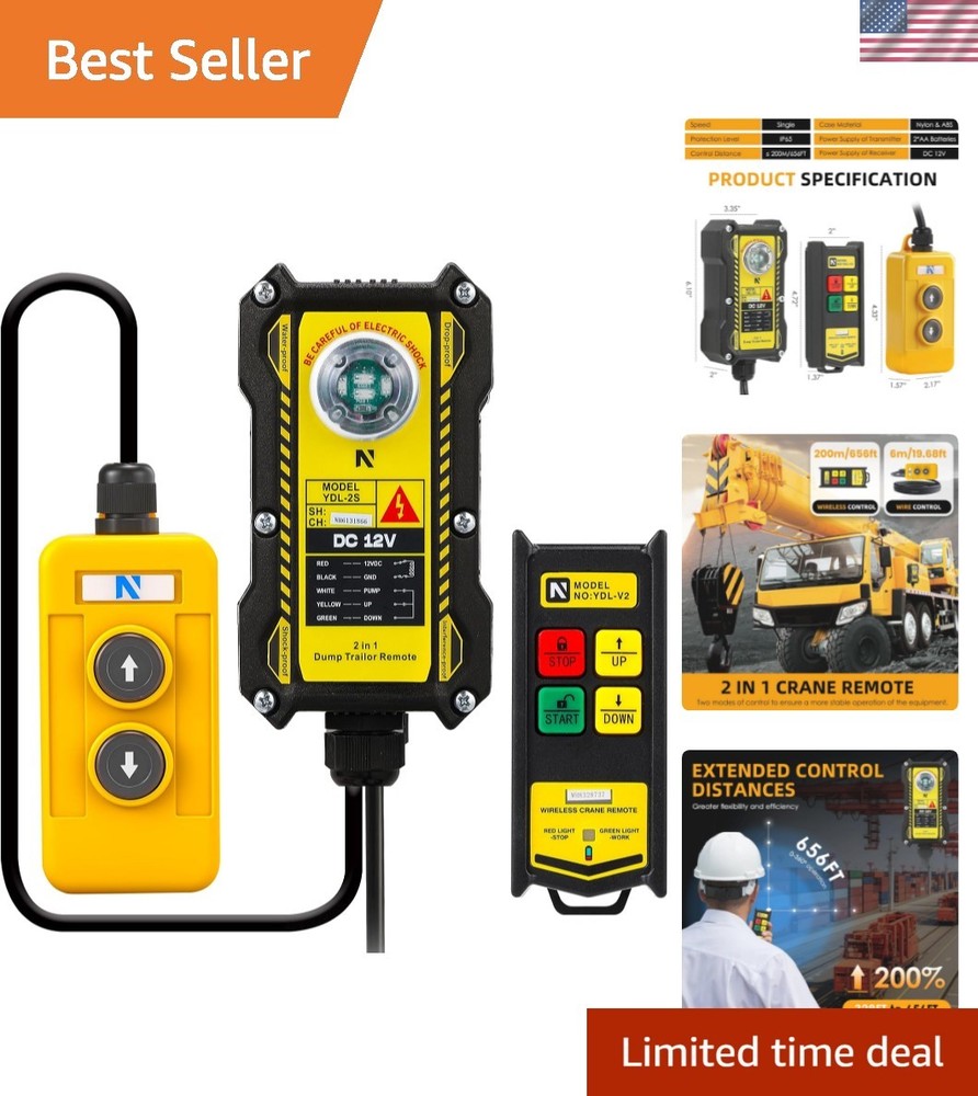 Innovative 2-in-1 Crane Remote - Reliable Control for Heavy Lifting Needs