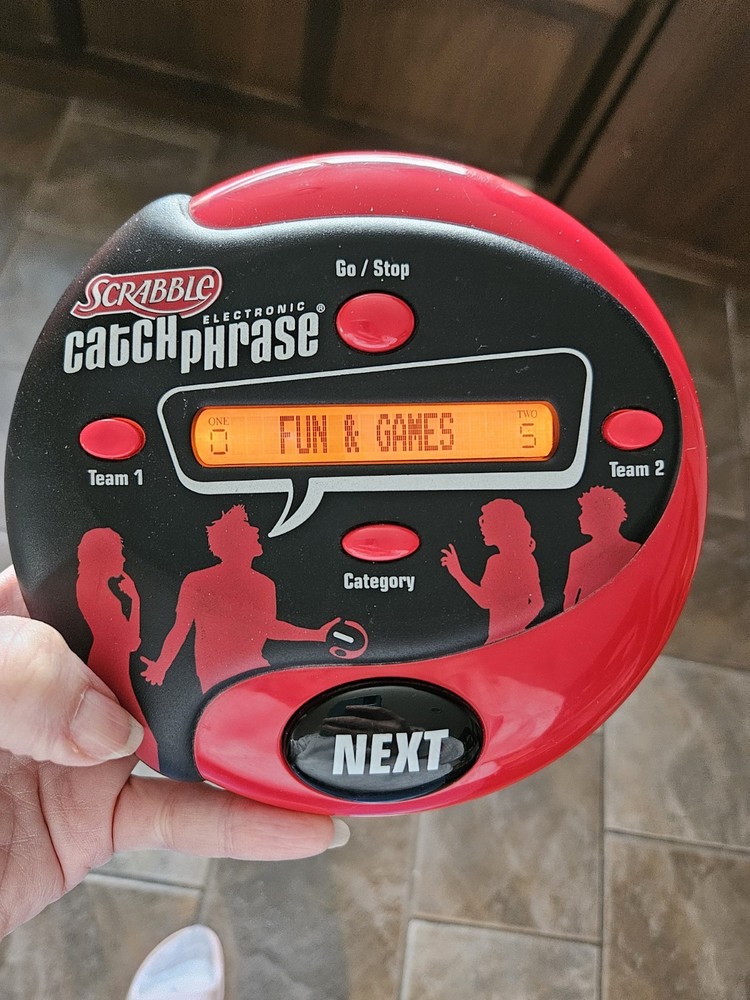 Hasbro Scrabble Electronic Catch Phrase Handheld Electronic Game