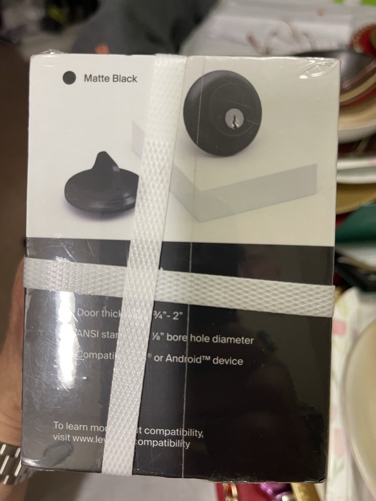 Level Lock Touch Edition Smart Deadbolt Apple HomeKit Bluetooth Matte Black NEW