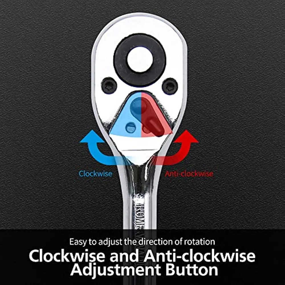Professional Heavy Duty Ratchet Handle Reversible Socket Wrench