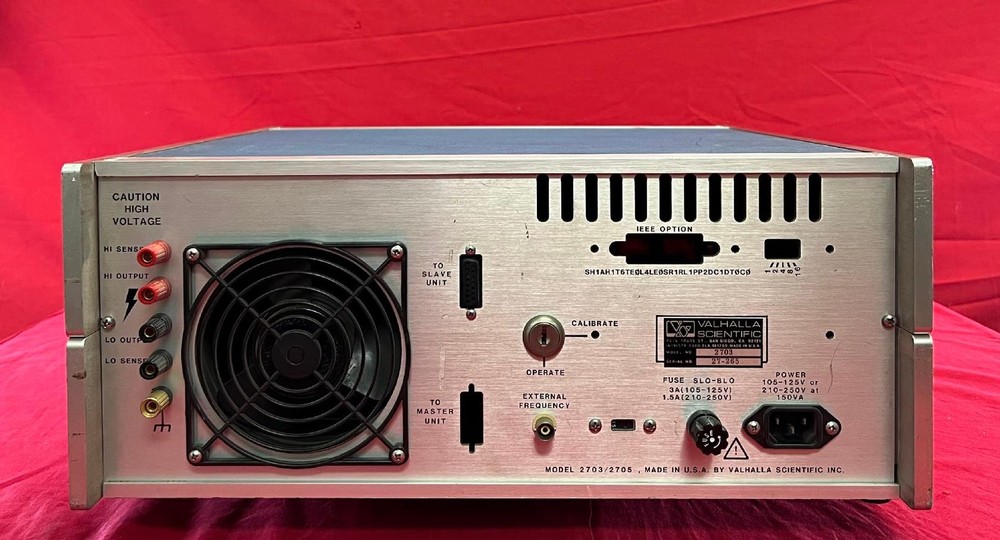 VALHALLA SCIENTIFIC 2703 Programmable AC Voltage Stand S/N 27265