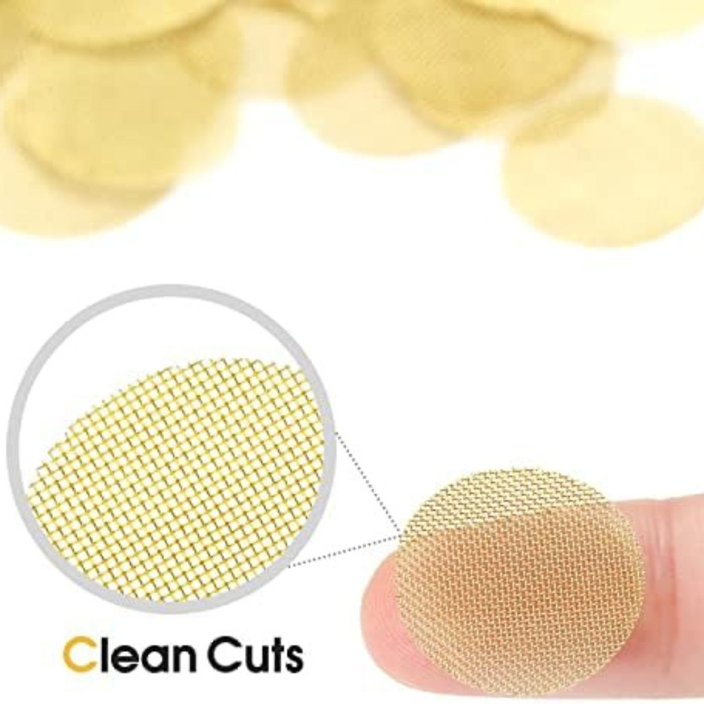 200Pcs 3/4 Inch Brass Pipe Screens, With Storage Box