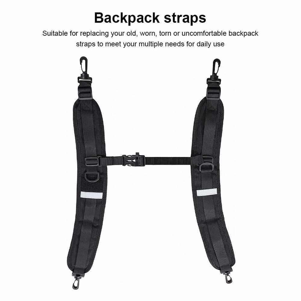 Comfortable Adjustable Backpack Shoulder Straps 2pcs for Camping Travel