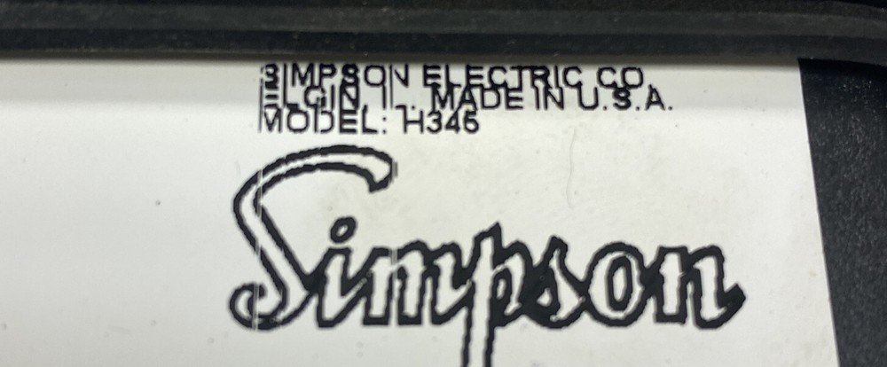 Simpson,H345,Digital Panel Meter NOS
