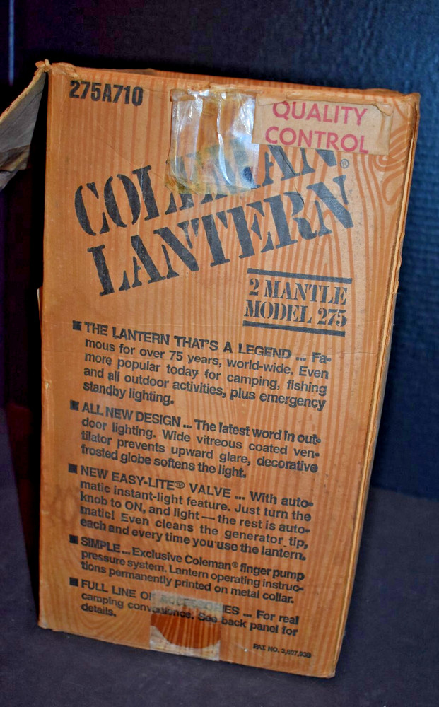 Coleman Model 275A710 Lantern Box Only