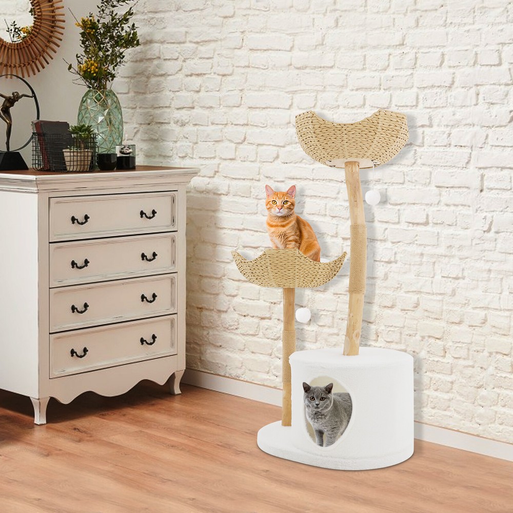 Cat Tree for Multiple Cats, Cat Scratching Posts& Nest, Cat Tree for Indoor Cats