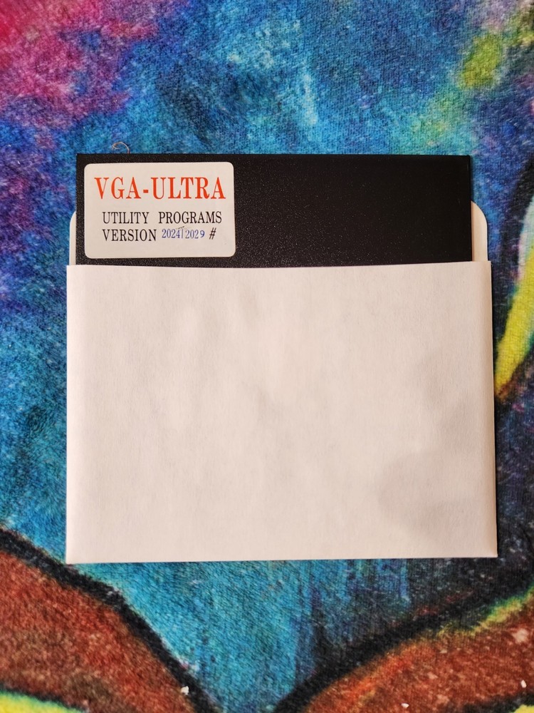 VGA-ULTRA Utility Programs Version 2024|2029 - 5.25" Vintage Floppy Disk