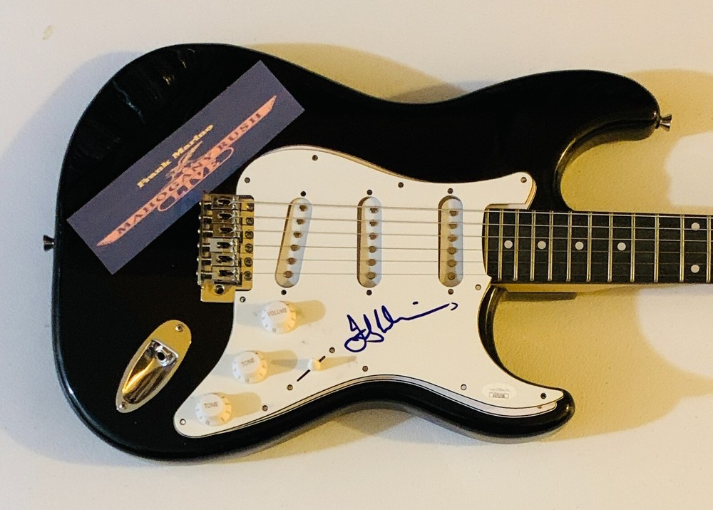 Mahogany Rush Frank Marino Signed Guitar JSA Authentication