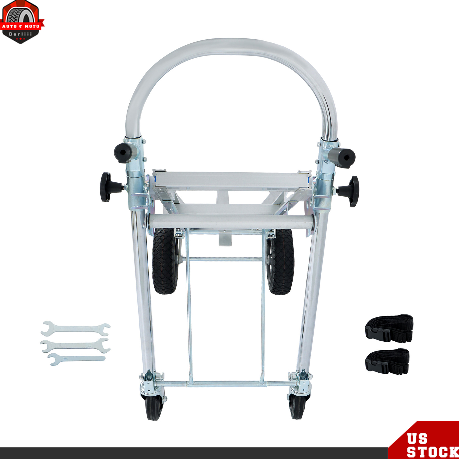 1000 Lbs Capacity Aluminum Convertible Hand Truck 4-in-1 Heavy Duty Dolly Cart