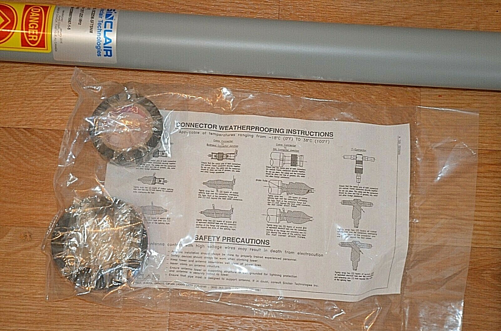 Sinclair Technologies 217-225 MHz Antenna Model SC225M-SF7SNM w/ Mounting Kit