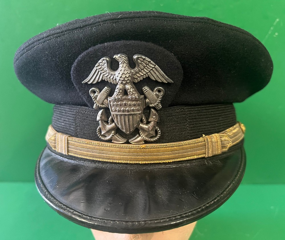 US NAVAL OFFICER’S VISOR CAP-NAVAL UNIFORM SERVICES MAKER
