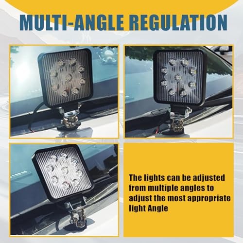 ijuicy Led Light Bar Mounting Brackets, Adjustable Hood Led Work 2 PCS Silver