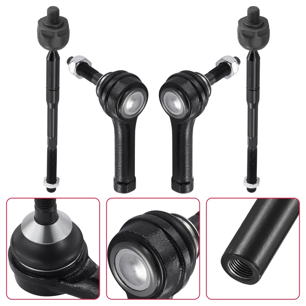 For 2011-2019 Ford Explorer Front Inner & Outer Tie Rod End Kit 4 PCS ES800952