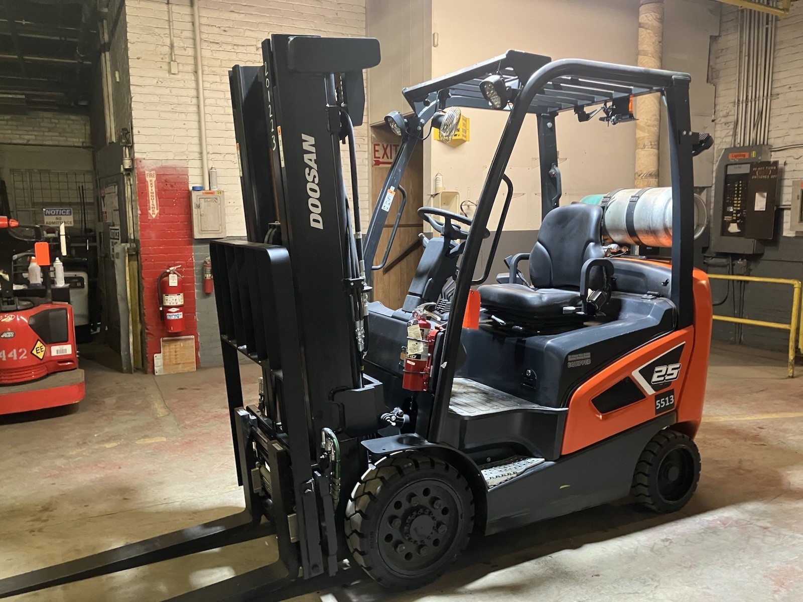 2023 Doosan 5000 LB Forklift With SS/FP and Triple Mast