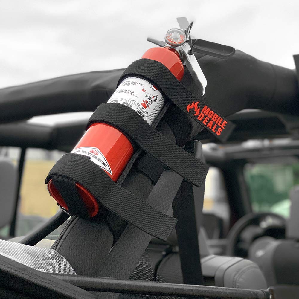 Mobile Deals Fire Extinguisher Adjustable Roll Bar Holder Mount Bracket...