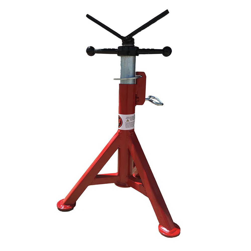 B&B Pipe Tools 4200 V-Head Pipe Jack Stand 2500 lb Capacity