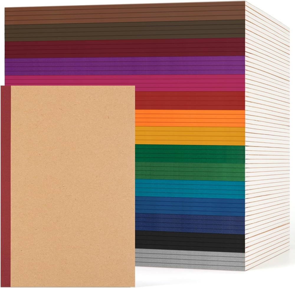 ALK Blank Notebook Journals Bulk, A5 Unlined Paper posit Notebook