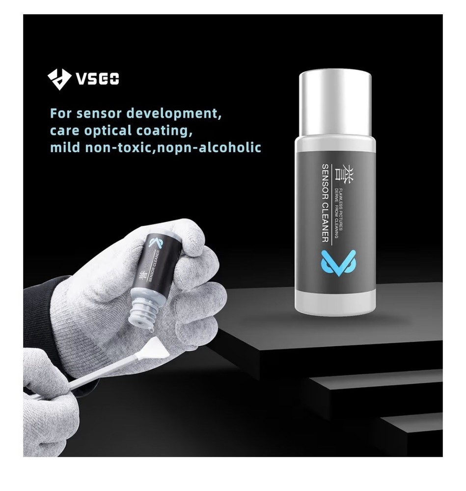 VSGO 10ml Camera Sensor Cleaner, Professional CMOS Cleaning Solution (V-C02E)