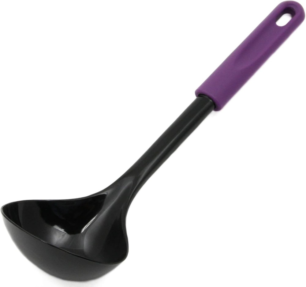 Basic Nylon Cooking/Serving Ladle 12 inch Blue/Black