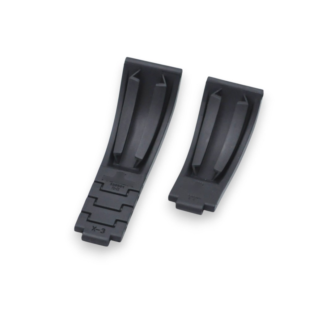 21mm Black Rubber Strap For Rolex Datejust 41mm, Explorer II