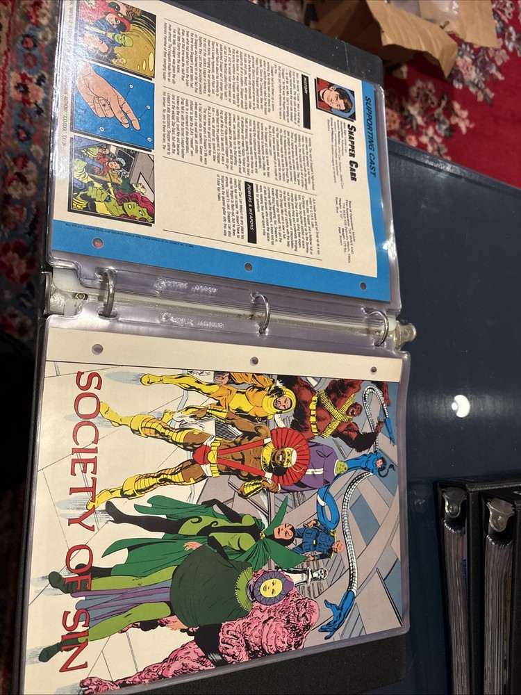 Comic Book Bio Binder