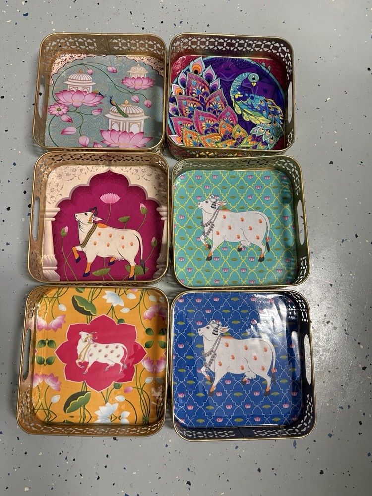 Pichwai Tray 8x8x2
