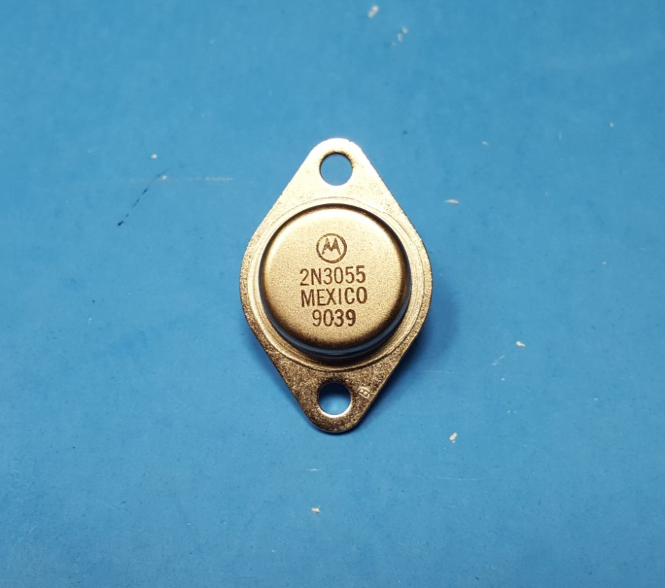 (2 pcs) Transistor, 2N3055, Motorola , Power Bipolar Transistor, NPN, Silicon
