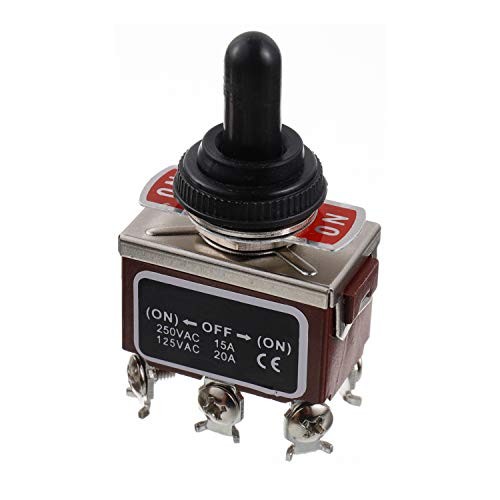 RT1322FS Toggle Switch 125V 20A Momentary Automatic ON -Off- ON 6 Terminal