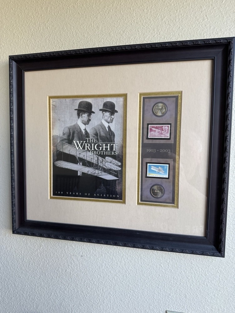 Wright Brothers 100th Anniversary Cover Stamp First Day Display