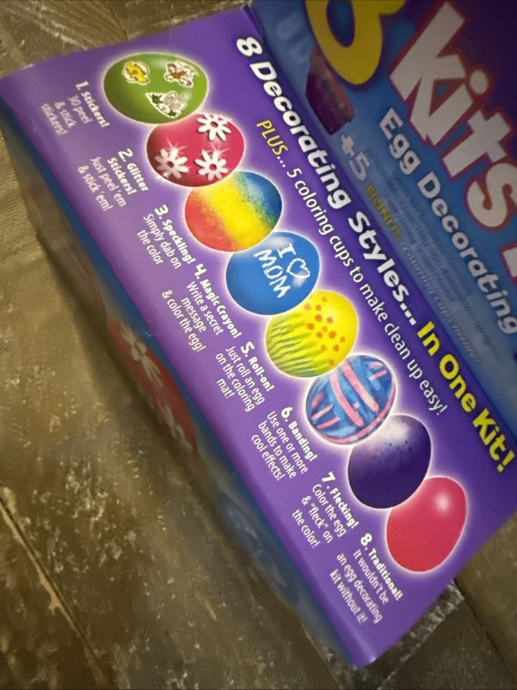 RJ Rabbit 8 Kits In 1 Egg Decorating Kit