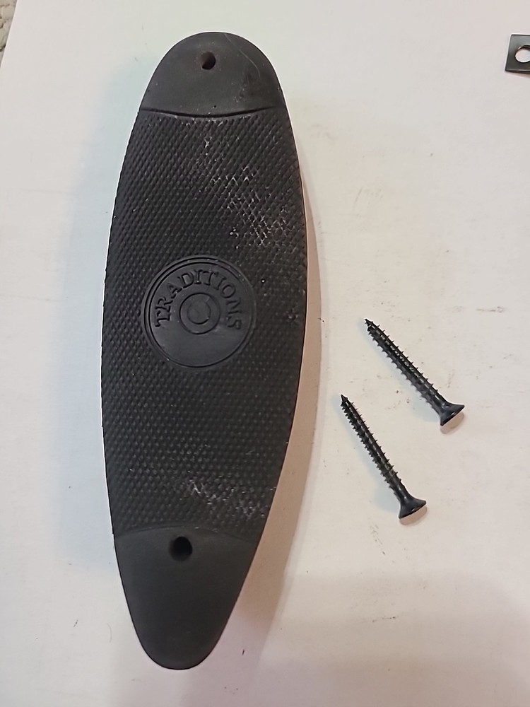 Traditions Buckhunter InLine Muzzleloader Buttpad With Screws Black Powder